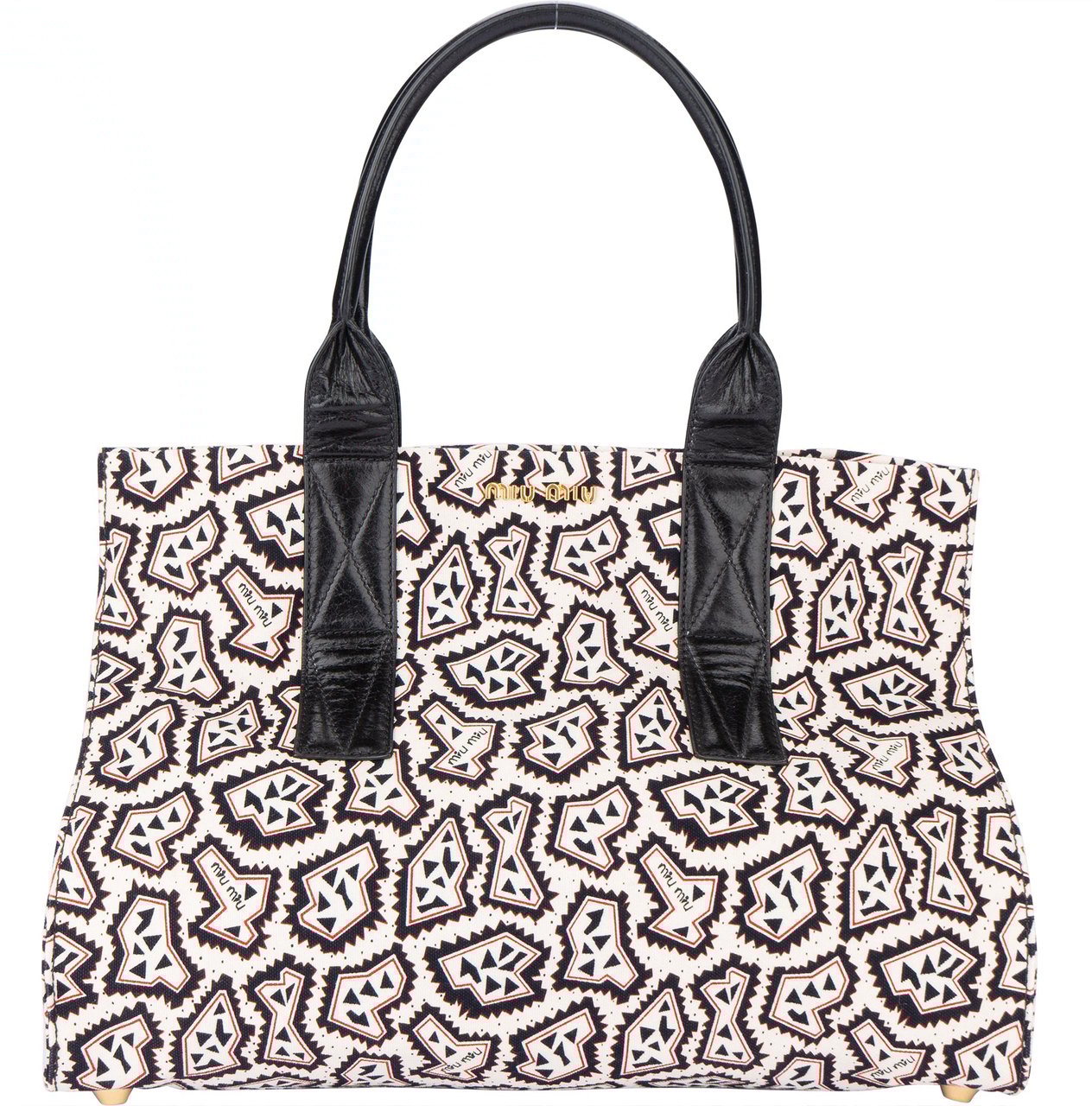 Miu Miu Miu Miu Tessuto Stampat Monogram Handbag Divers