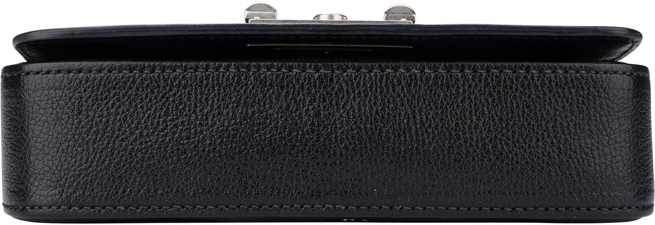 Miu Miu Miu Miu Noir Leather Madras Single Flap Crossbody Bag Divers