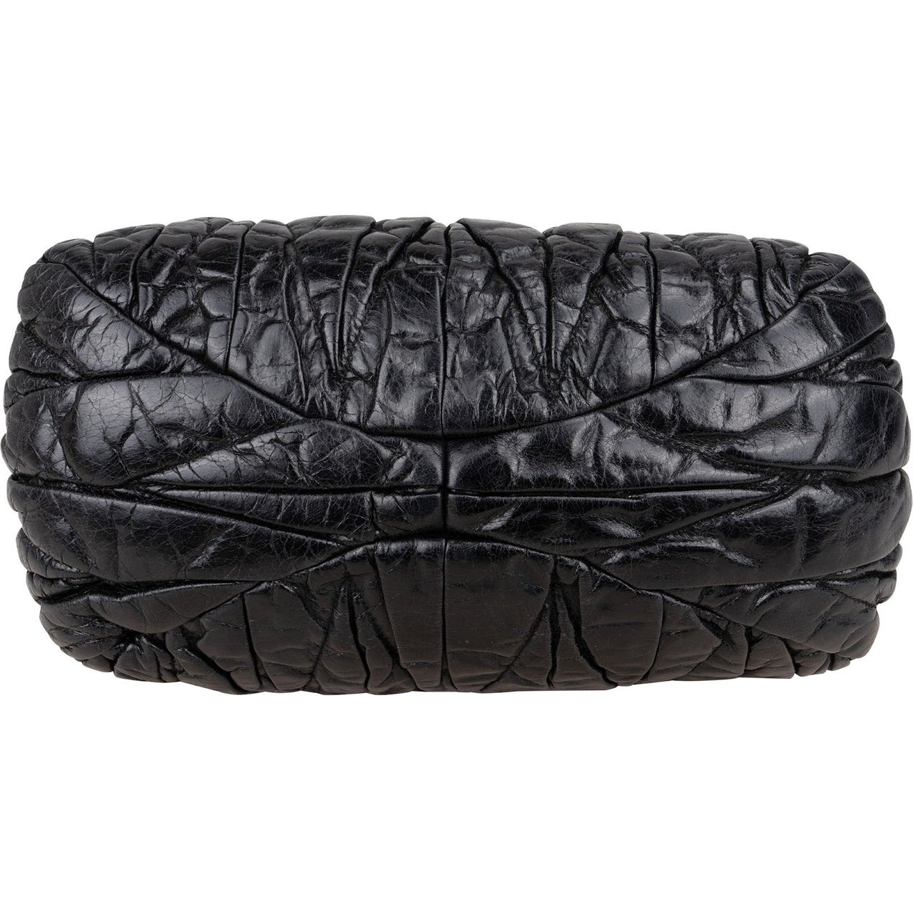 Miu Miu Quilted Leather Small City Handbag Zwart