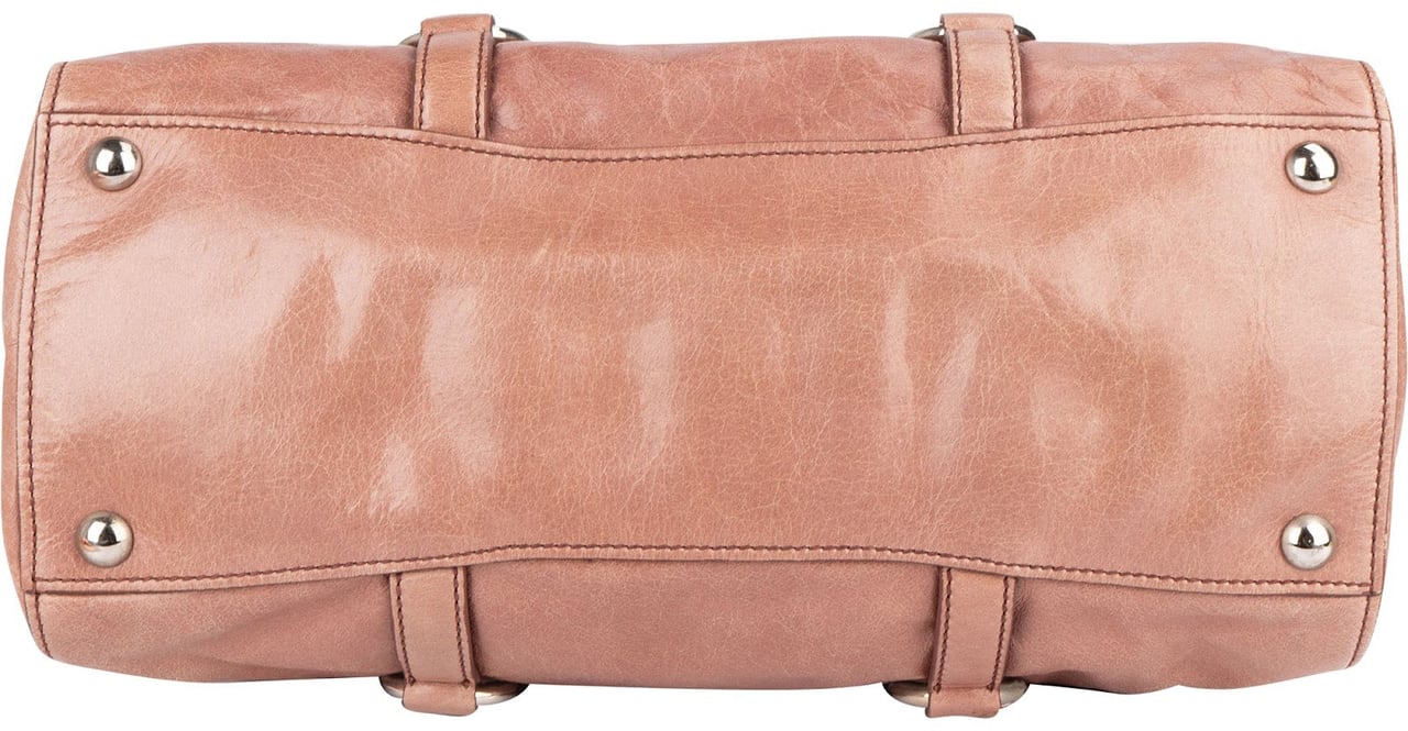Miu Miu Vitello Lux Leather Handbag Roze