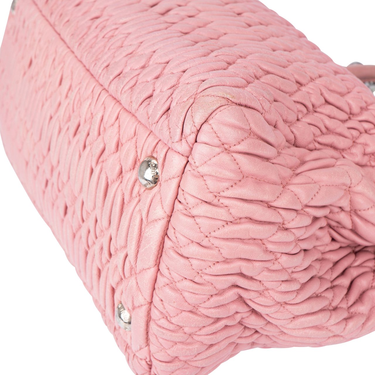 Miu Miu Miu Miu Matelasse Leather Crystal Handbag Divers