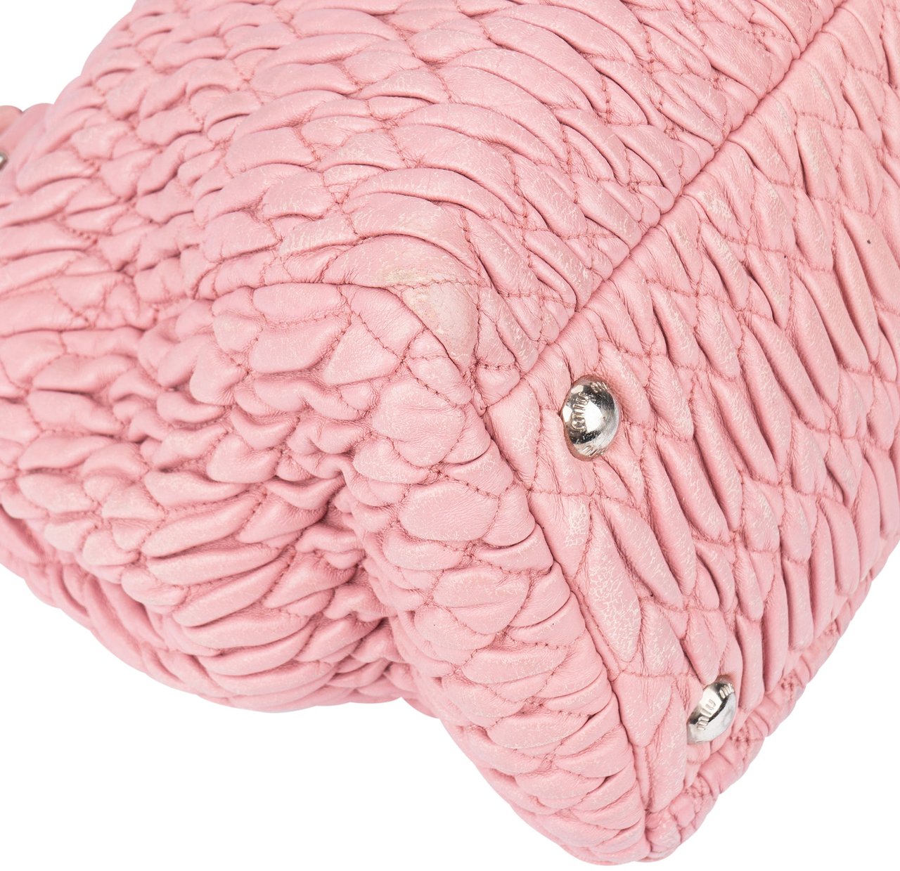 Miu Miu Miu Miu Matelasse Leather Crystal Handbag Divers