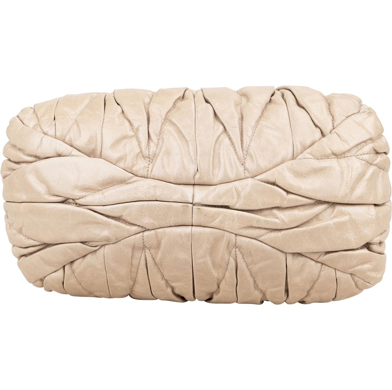 Miu Miu Matelassé Nappa Leather City Handbag Beige