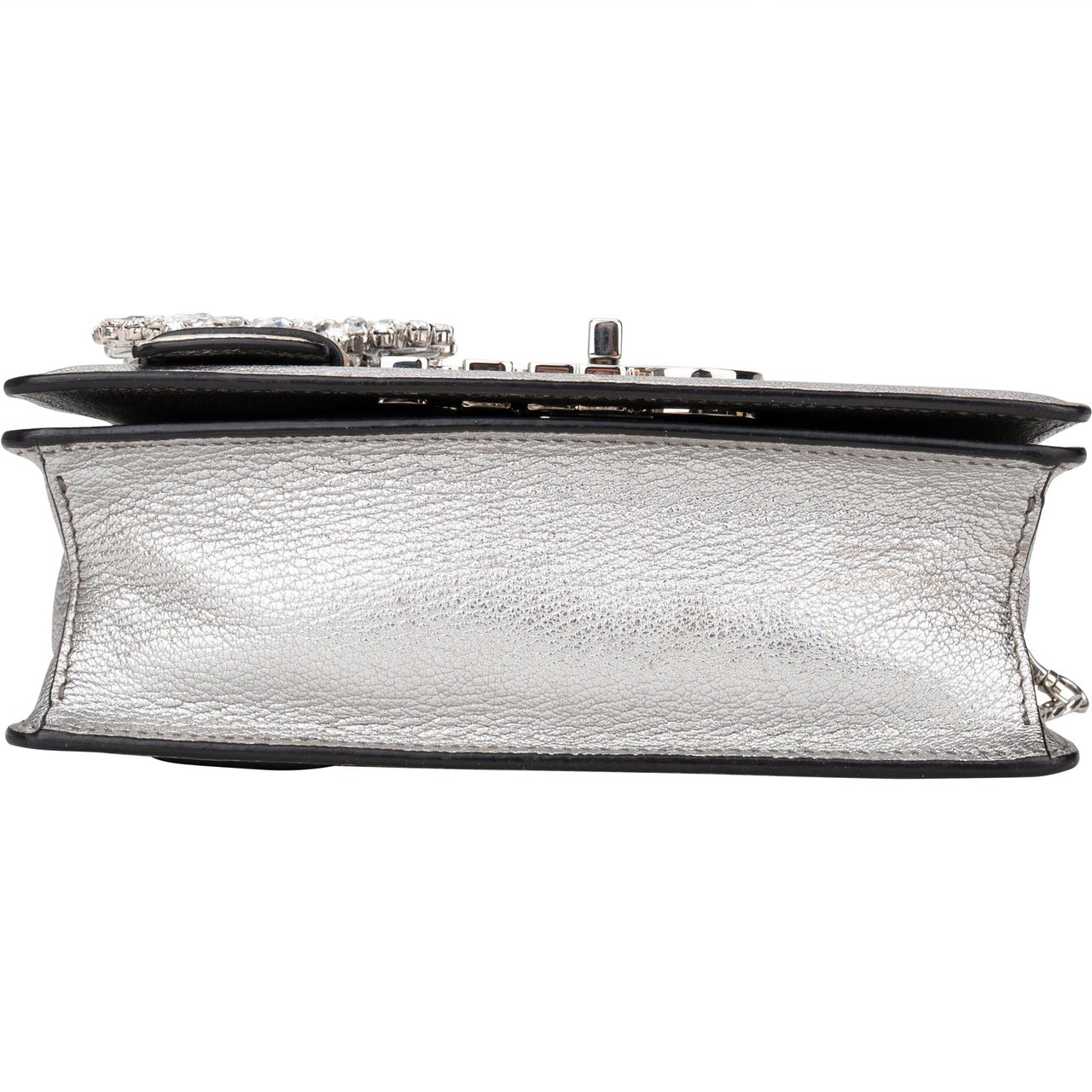 Miu Miu Miu Miu Silver Cromo Crossbody Flap Bag Divers