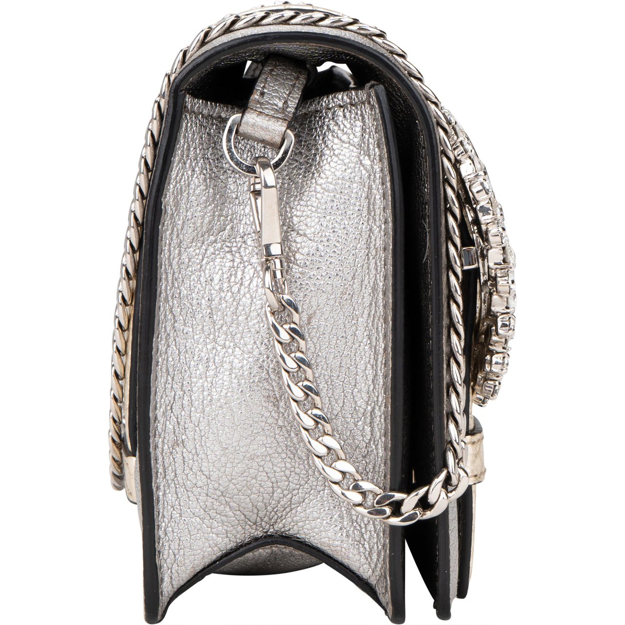 Miu Miu Miu Miu Silver Cromo Crossbody Flap Bag Divers