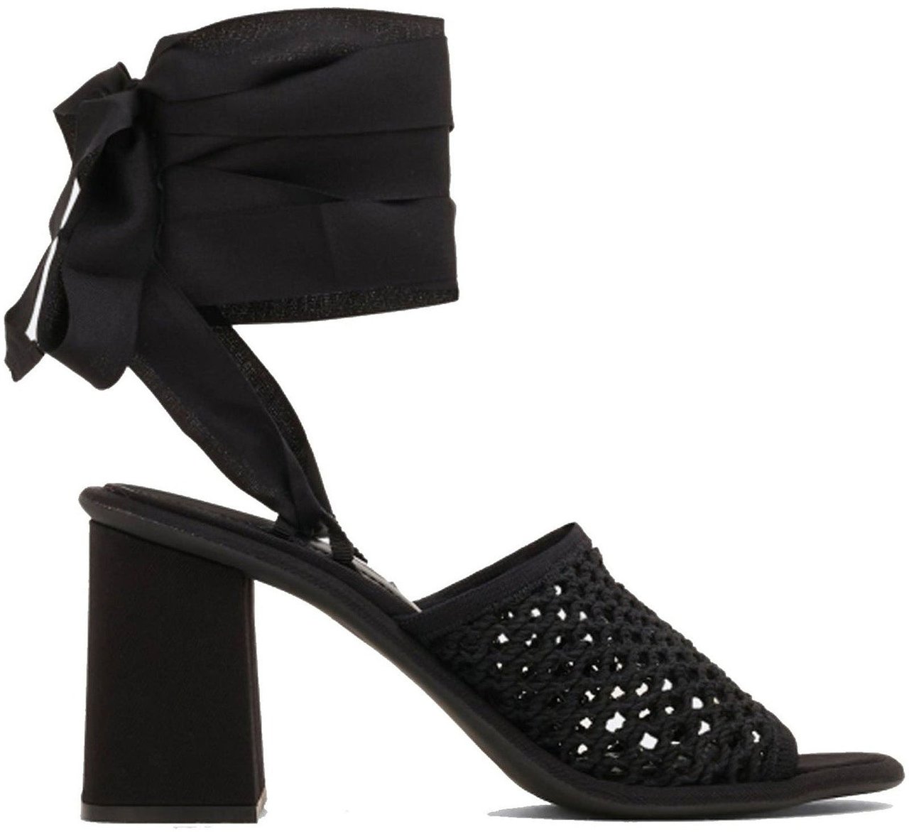 Miu Miu Miu Miu Macrame Sandals Zwart