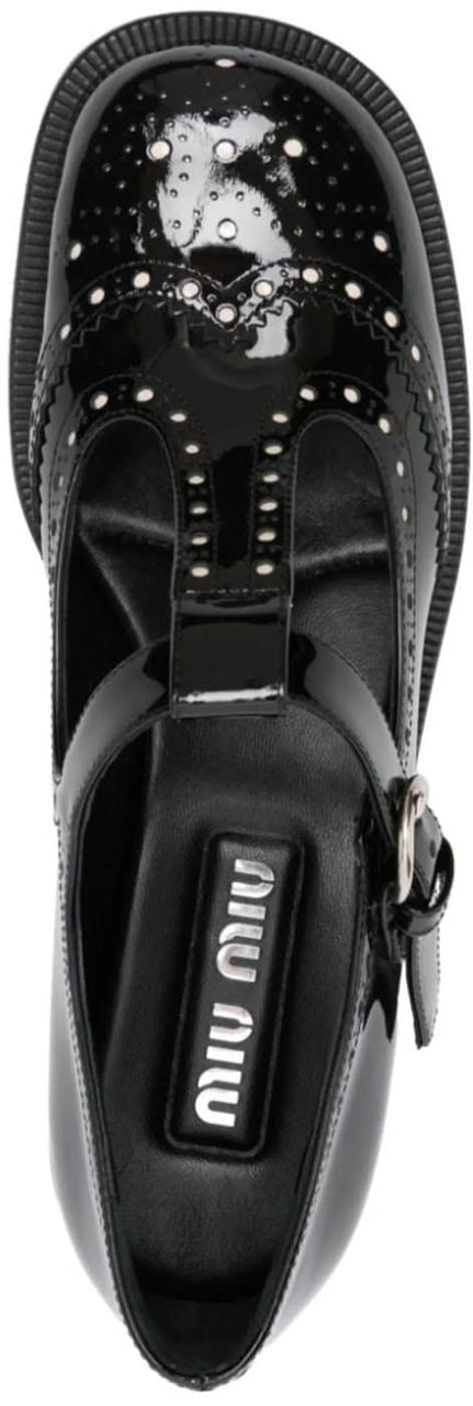 Miu Miu Leather Mary Jane Divers
