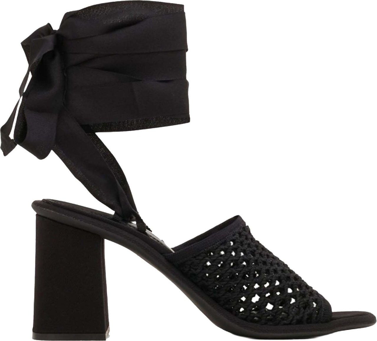 Miu Miu Macrame Sandals Zwart