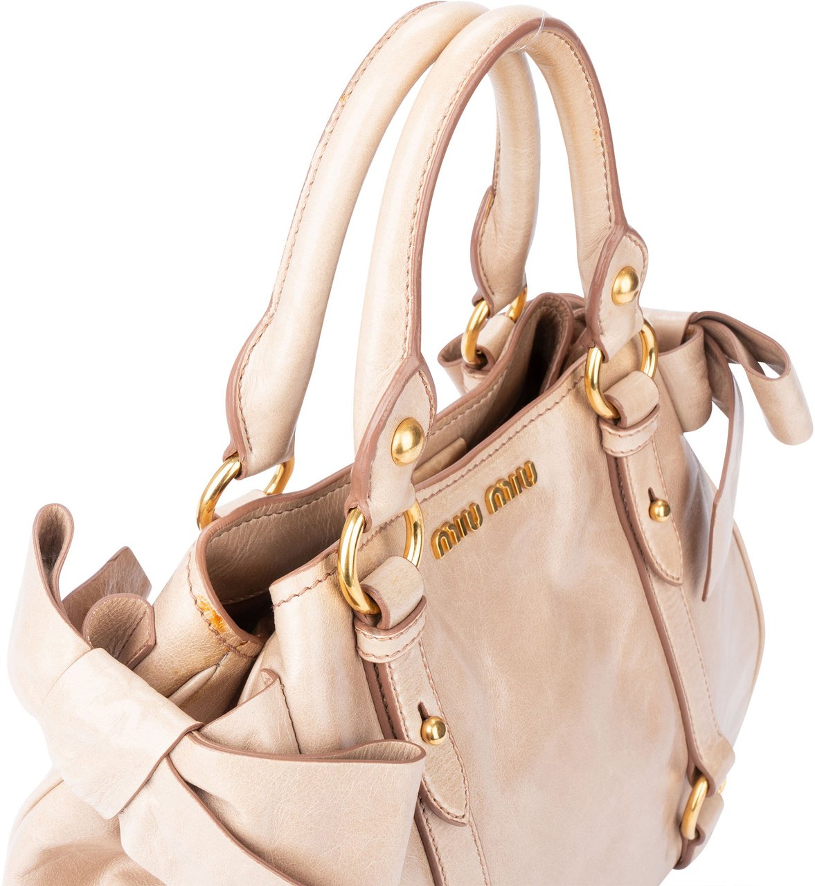 Miu Miu Miu Miu Rose Leather City Handbag Divers