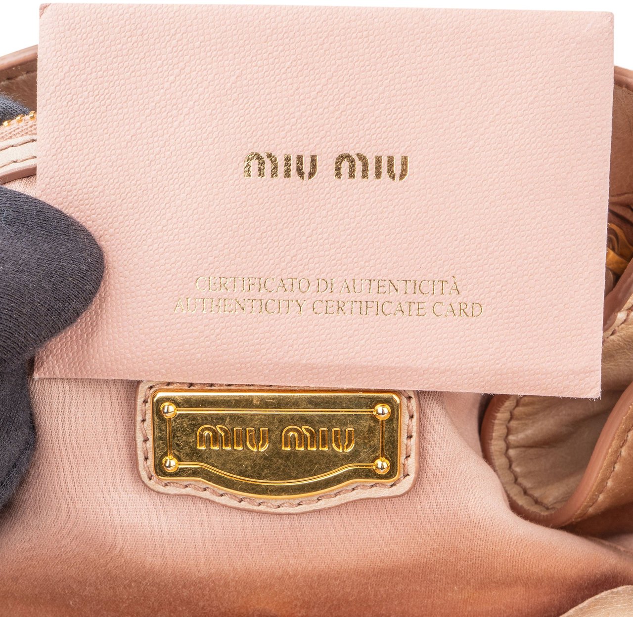 Miu Miu Miu Miu Rose Leather City Handbag Divers