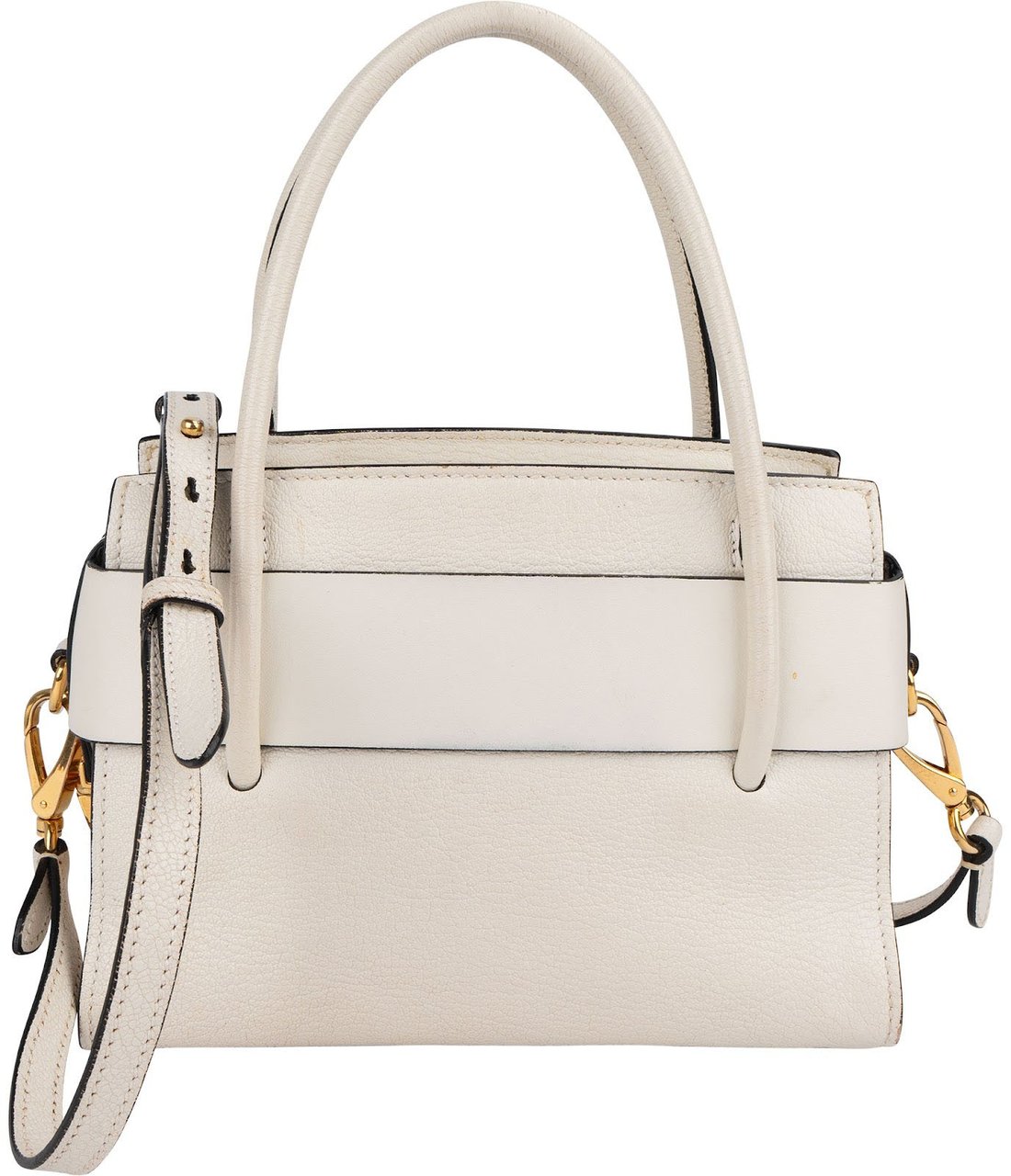 Miu Miu White Madras Leather Bow Handbag Wit