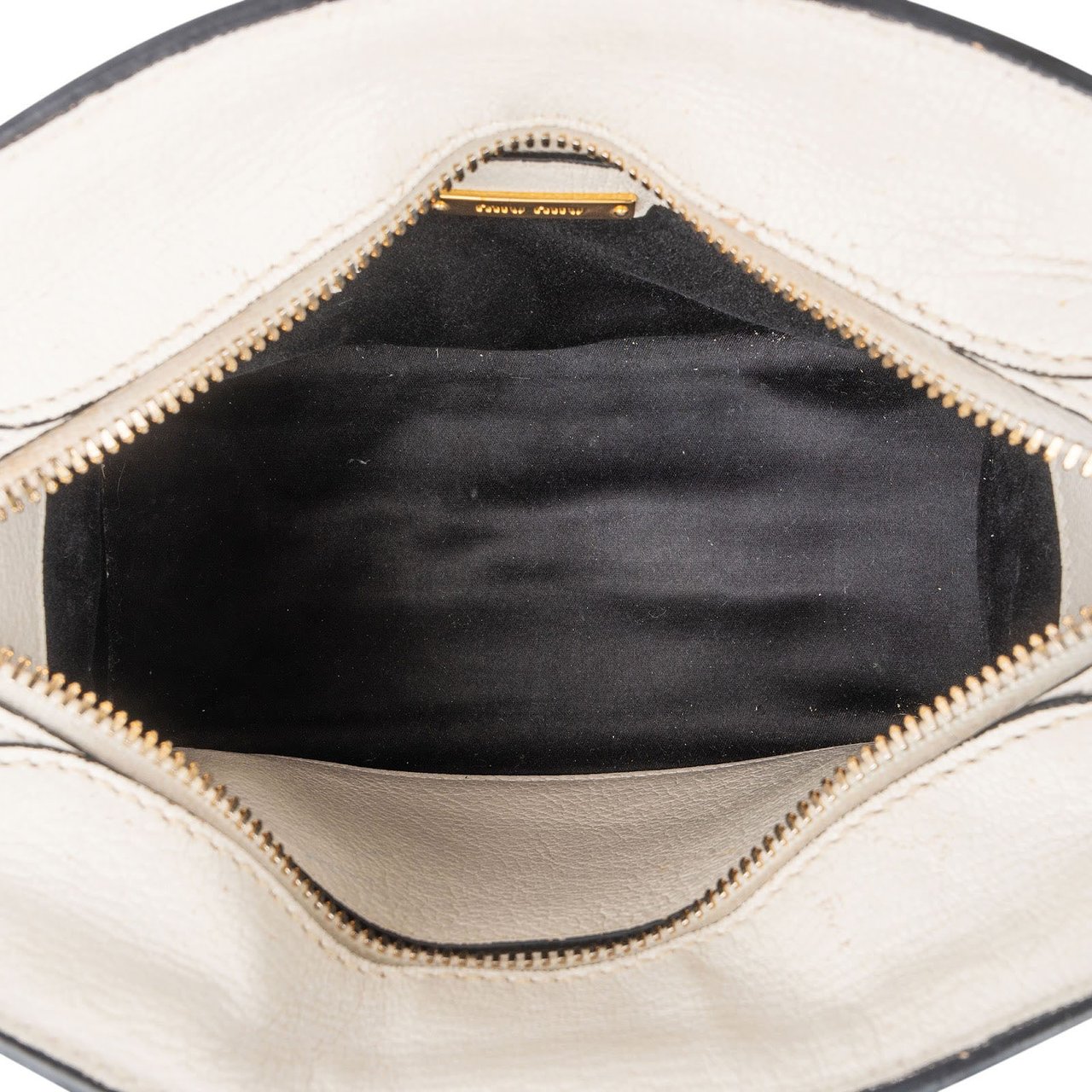 Miu Miu White Madras Leather Bow Handbag Wit