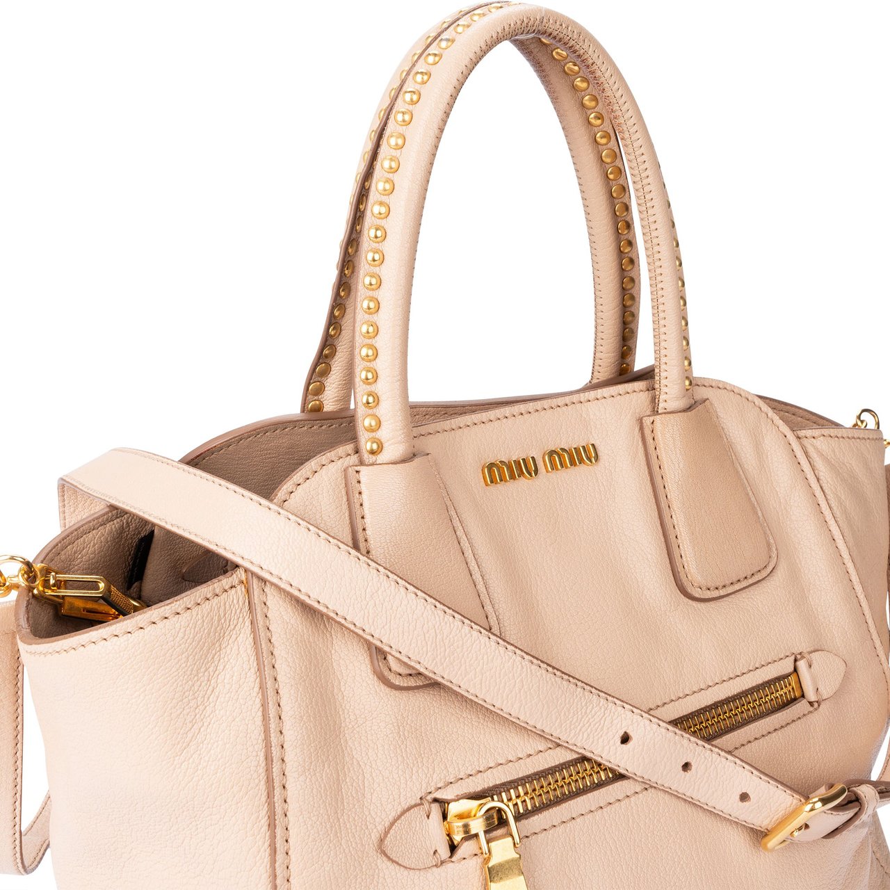 Miu Miu Miu Miu Leather Pocket Handbag Divers