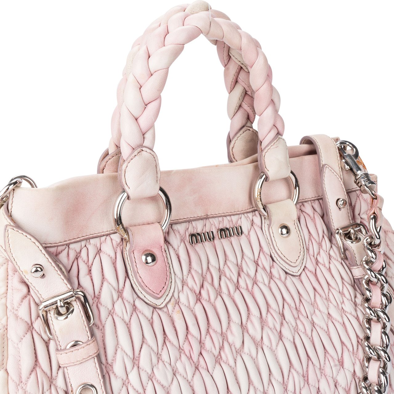 Miu Miu Miu Miu Quilted Leather City Handbag Divers