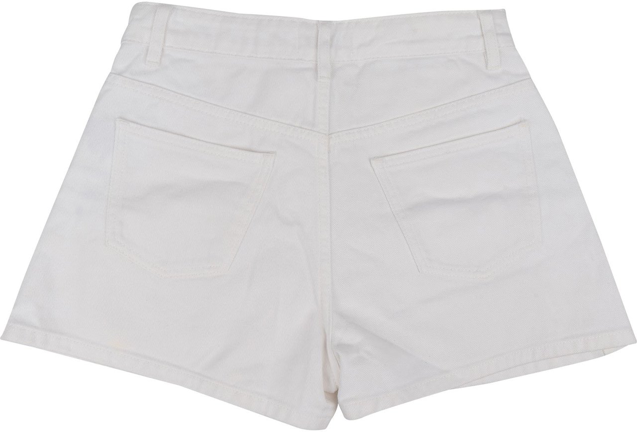Miu Miu Miu Miu White Cotton Cargo Skirt Shorts (L) Wit