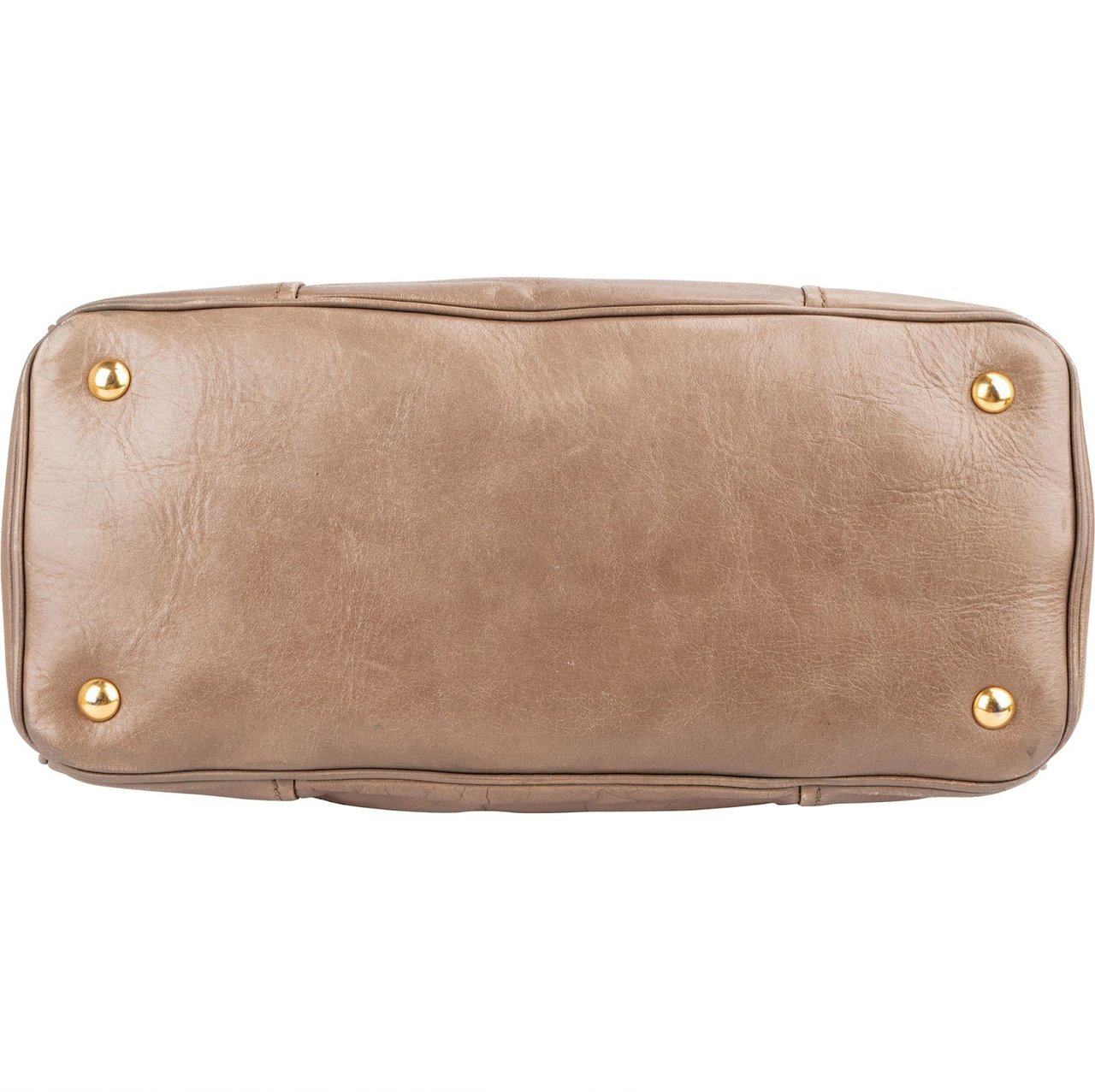 Miu Miu Vitello Lux Leather Tote Handbag Divers