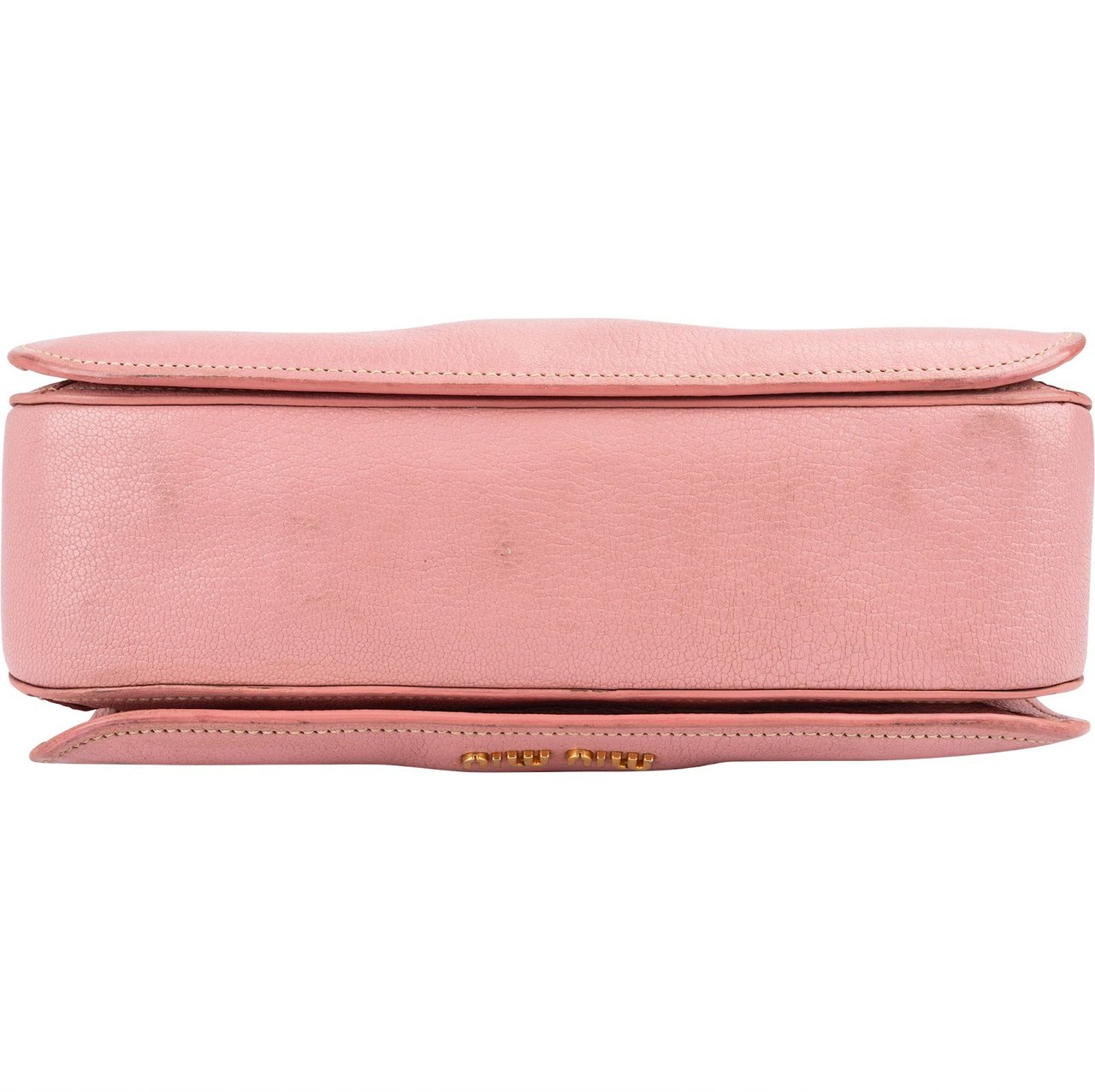 Miu Miu Madras Leather Top Handle Handbag Roze