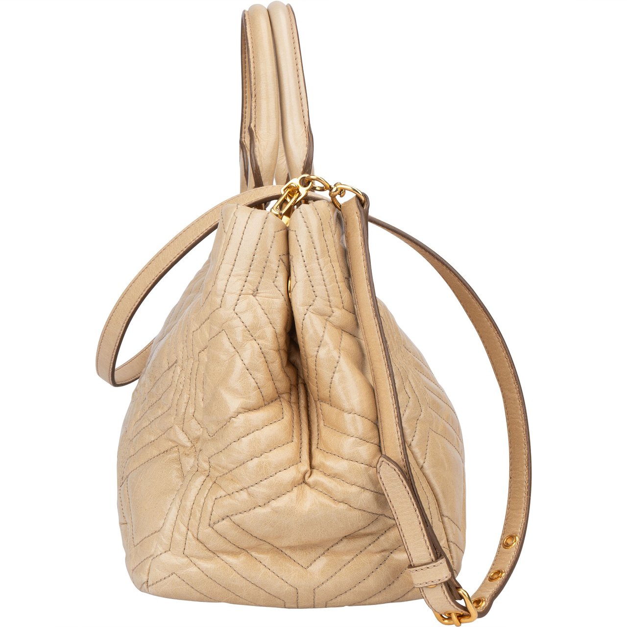 Miu Miu Miu Miu Quilted Lambskin City Handbag Divers