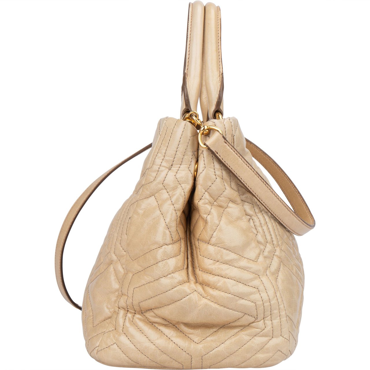 Miu Miu Miu Miu Quilted Lambskin City Handbag Divers