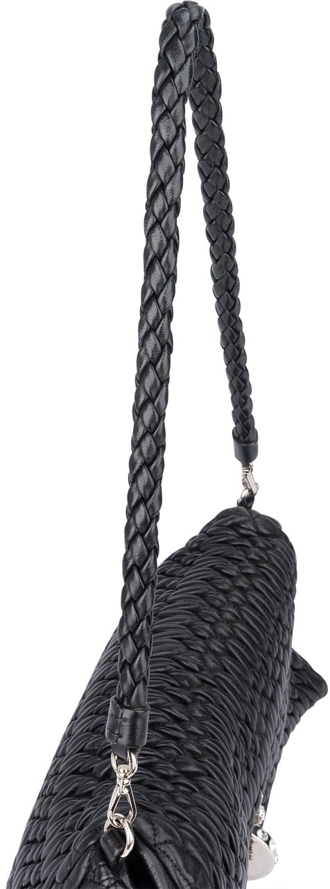 Miu Miu Miu Miu Quilted Leather Crystal Shoulder Bag Divers