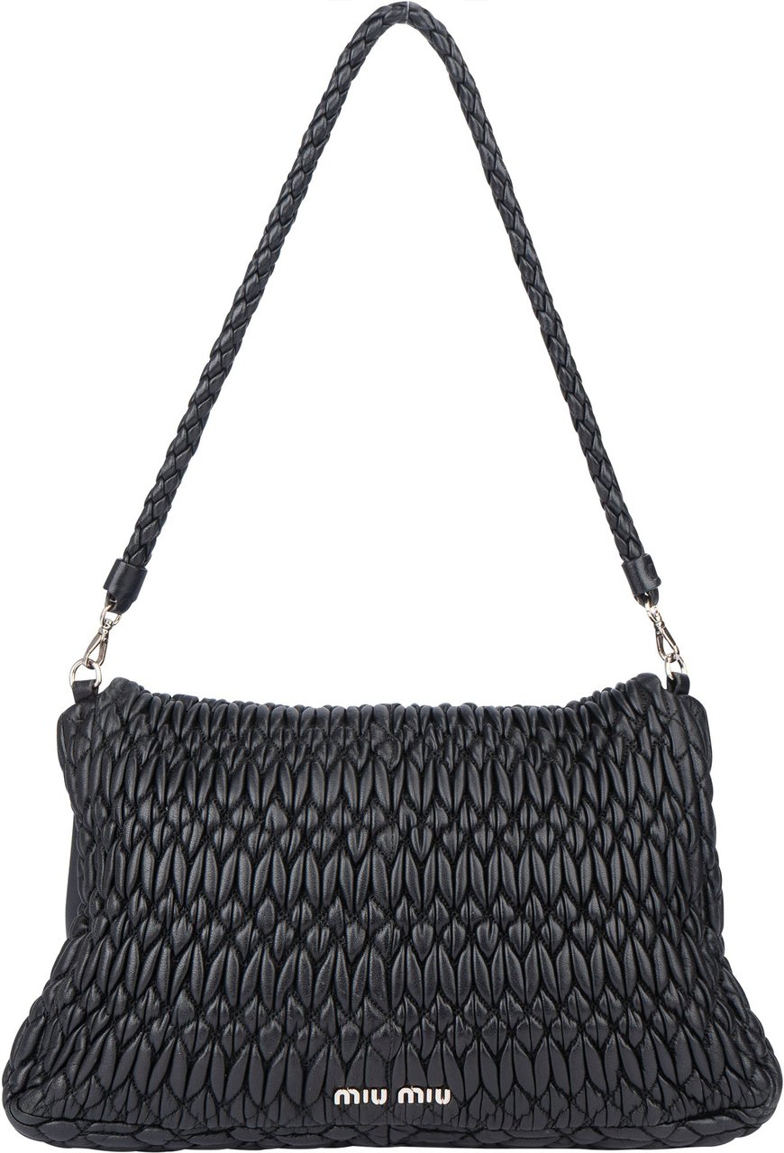 Miu Miu Miu Miu Quilted Leather Crystal Shoulder Bag Divers