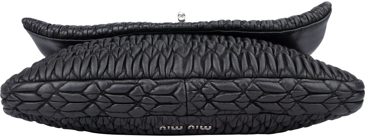 Miu Miu Miu Miu Quilted Leather Crystal Shoulder Bag Divers