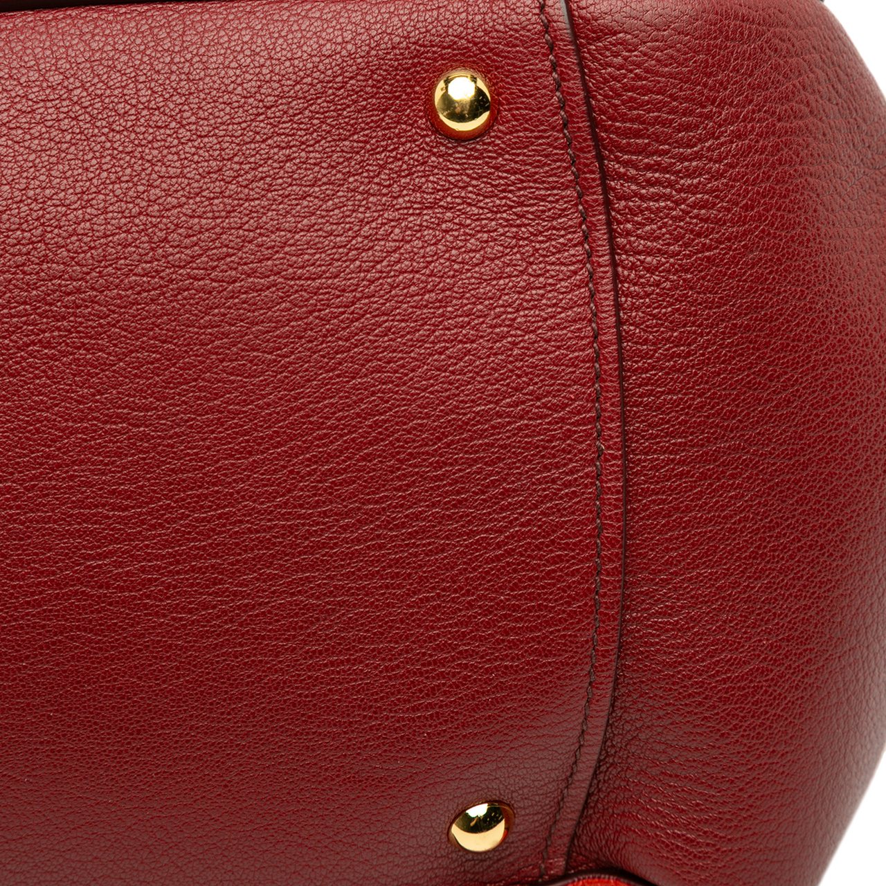 Miu Miu Bicolor Goatskin Madras Boston Bag Oranje