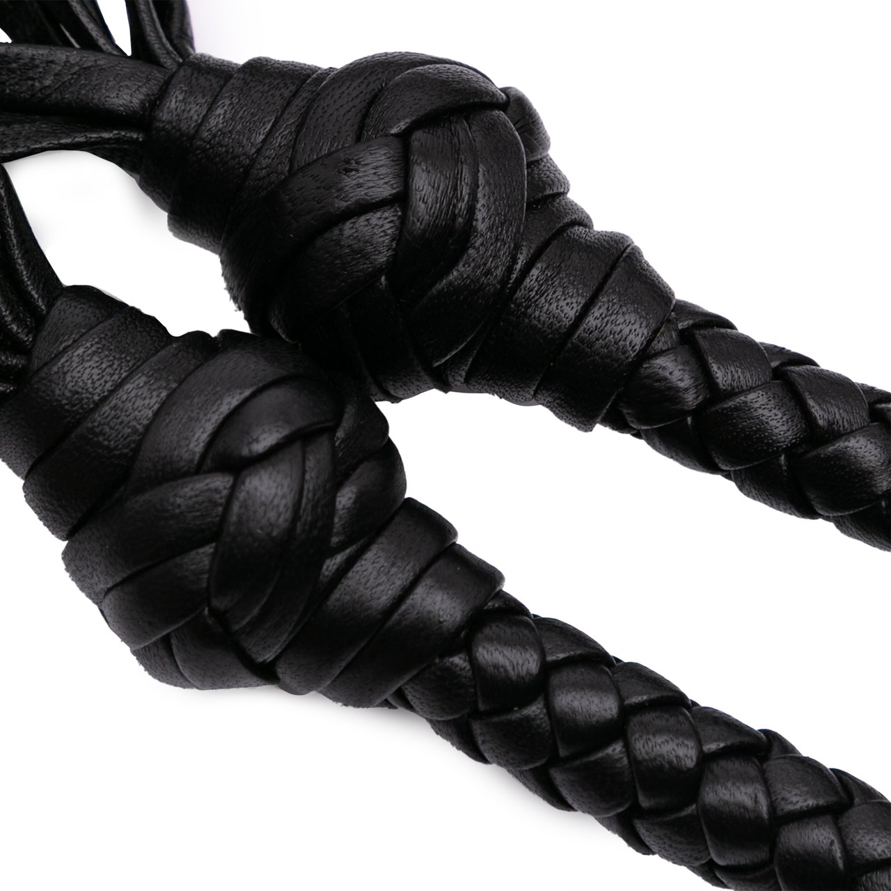 Miu Miu Nappa Macrame Bucket Bag Zwart