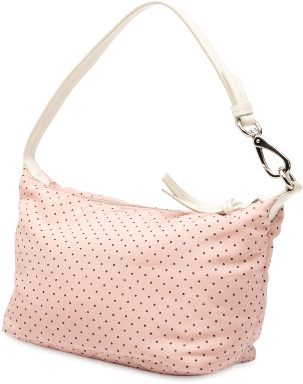 Miu Miu Nylon Polka Dot Shoulder Bag Roze