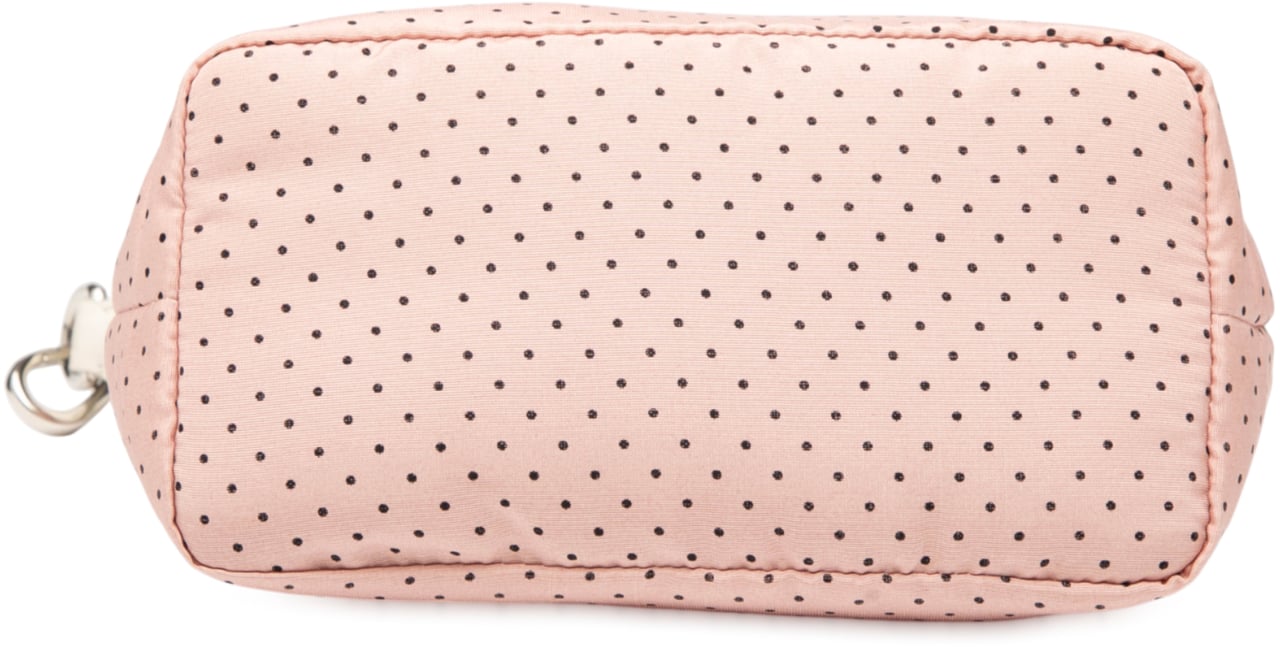 Miu Miu Nylon Polka Dot Shoulder Bag Roze
