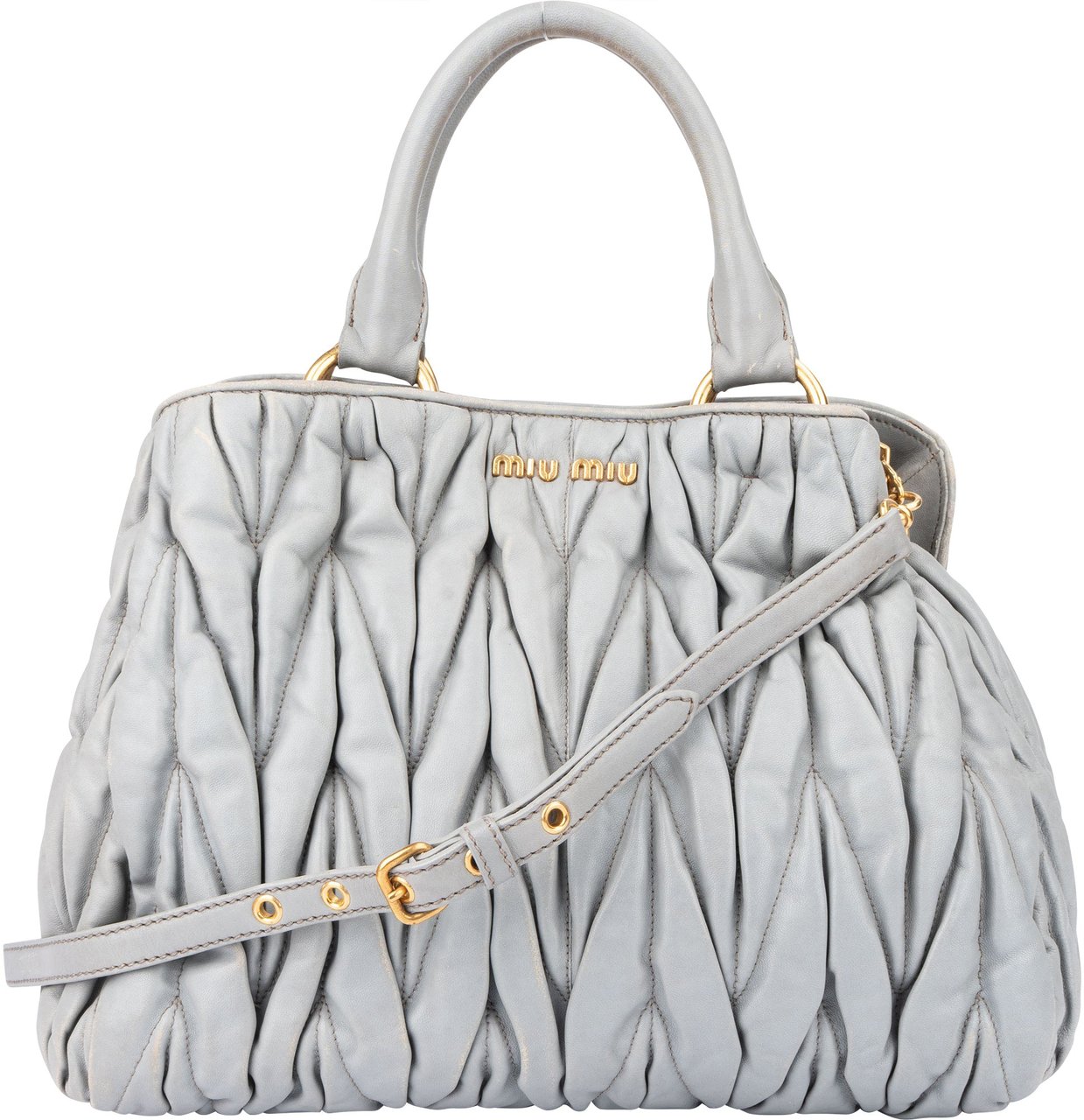 Miu Miu Miu Miu Quilted Leather City Handbag Divers