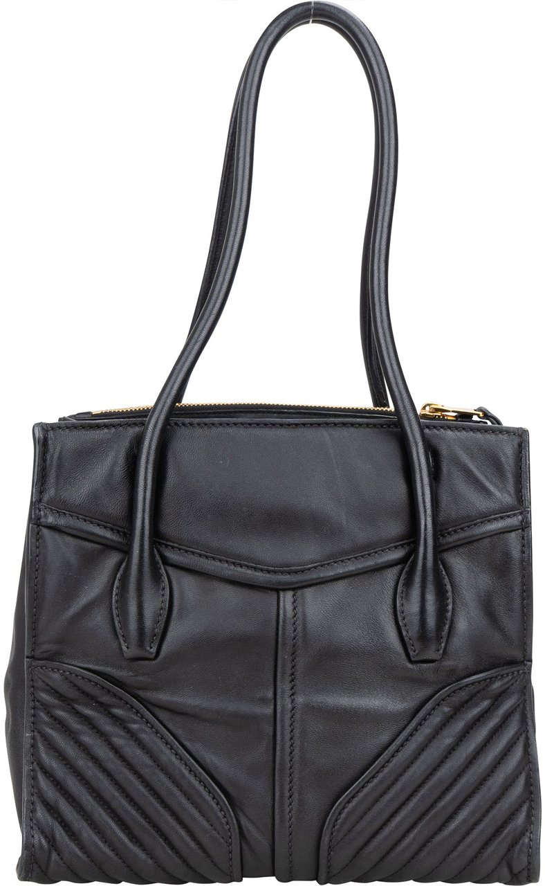 Miu Miu Miu Miu Quilted Nappa Leather Chevron Biker Handbag Divers