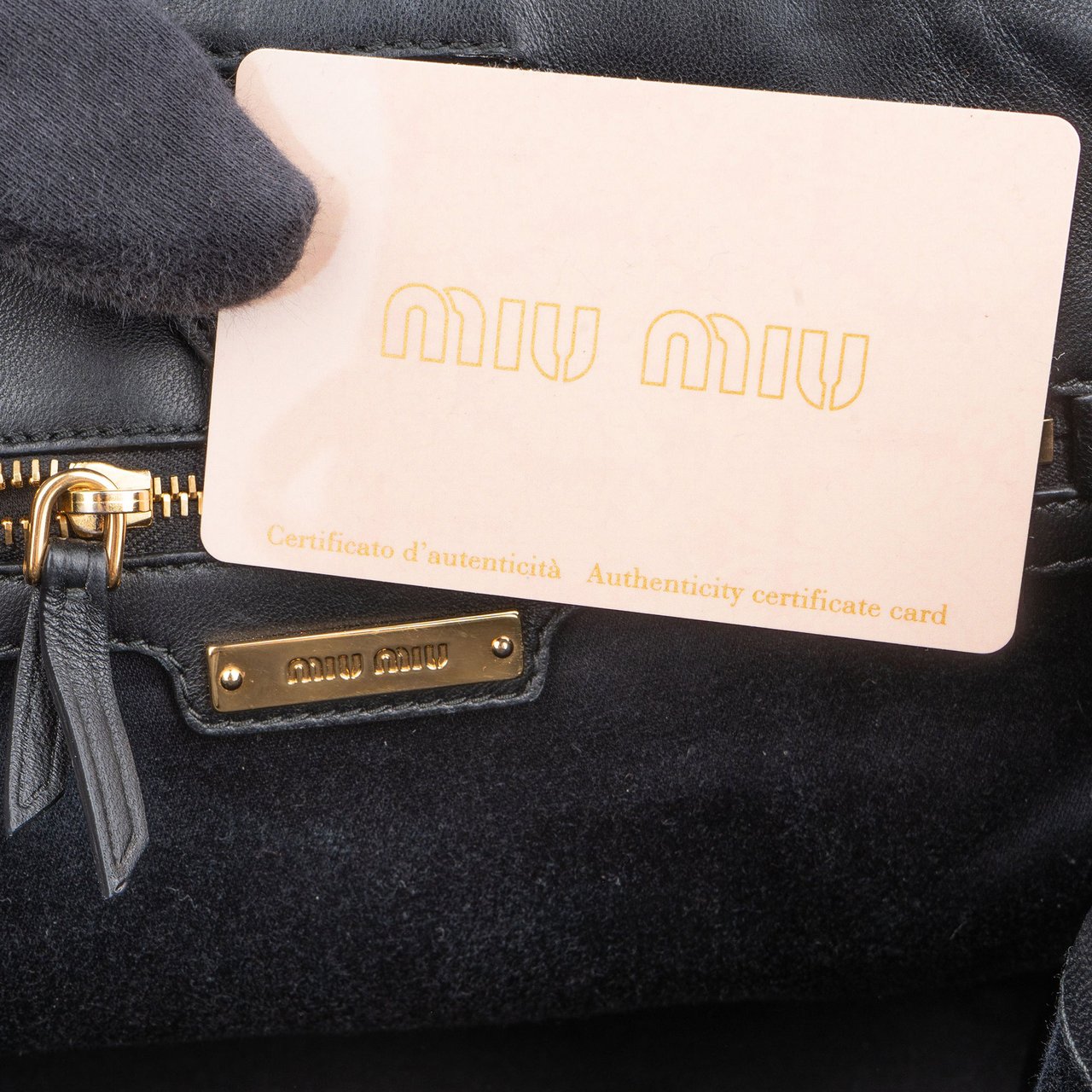 Miu Miu Miu Miu Quilted Nappa Leather Chevron Biker Handbag Divers
