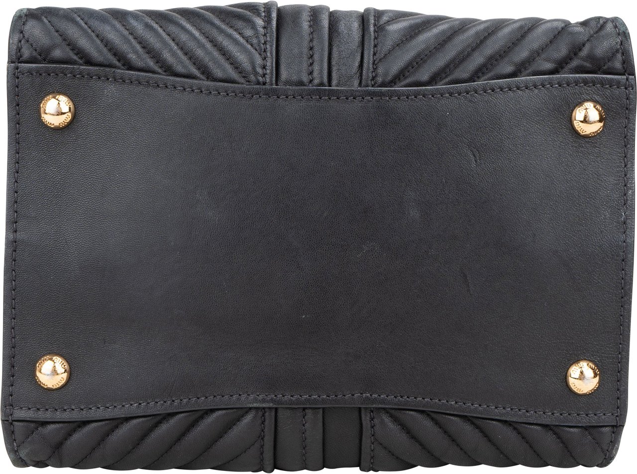 Miu Miu Miu Miu Quilted Nappa Leather Chevron Biker Handbag Divers