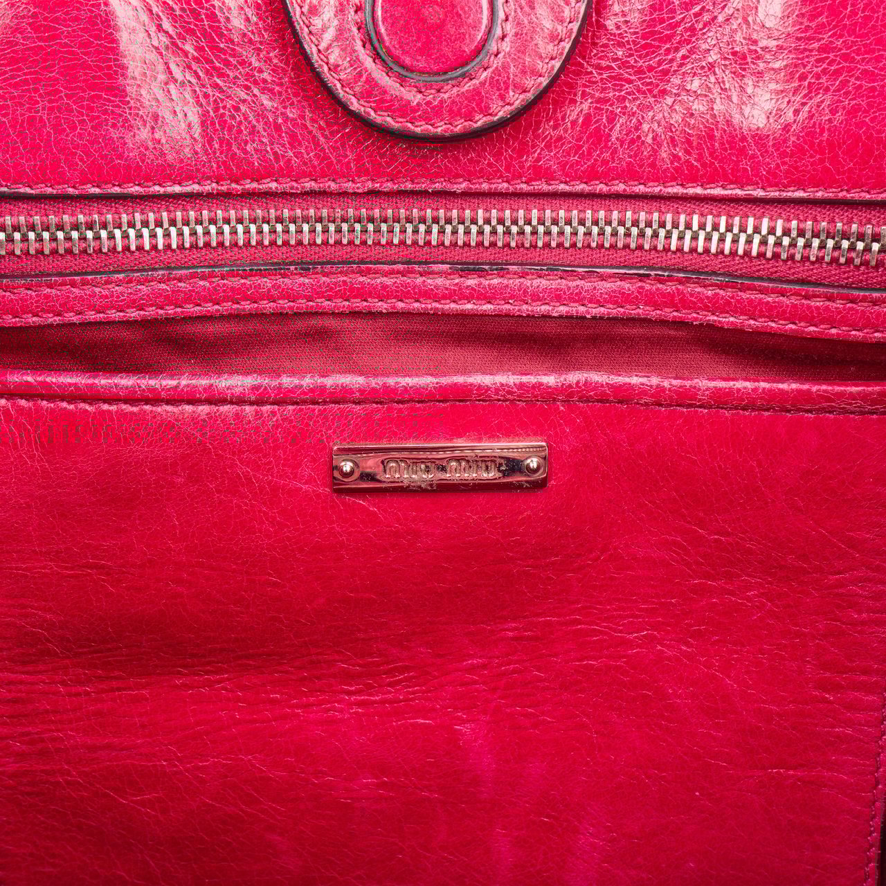Miu Miu Miu Miu Classic Leather City Handbag Divers