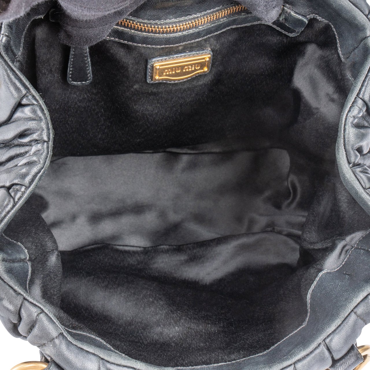 Miu Miu Miu Miu Quilted Leather City Handbag Divers