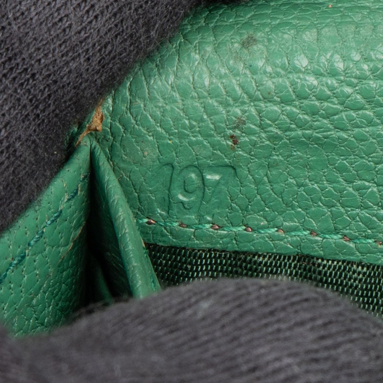 Miu Miu Green Leather Continental Wallet Groen