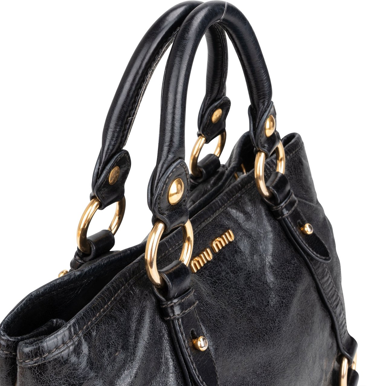 Miu Miu Miu Miu Classic Leather City Handbag Divers