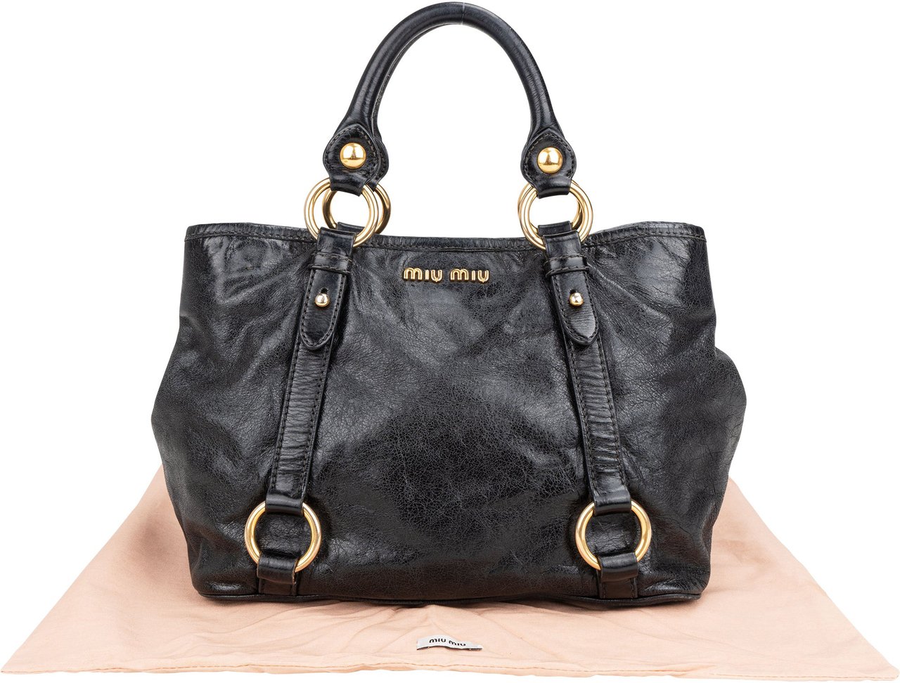 Miu Miu Miu Miu Classic Leather City Handbag Divers