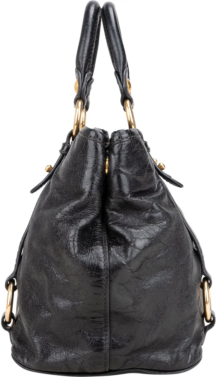 Miu Miu Miu Miu Classic Leather City Handbag Divers