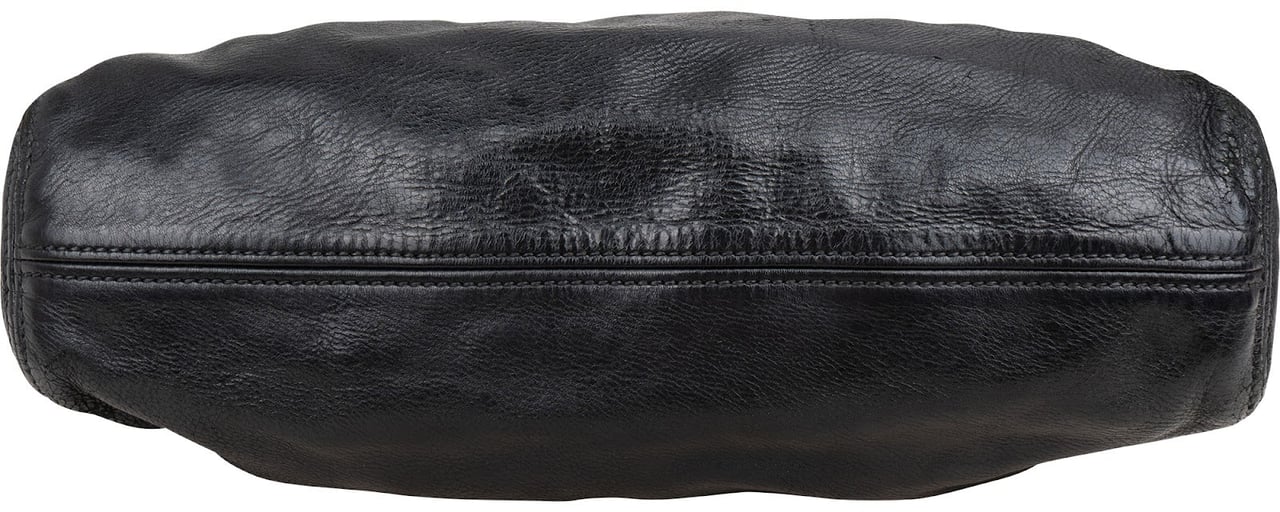 Miu Miu Miu Miu Vitelo Daino Turnlock Coffer Satchel Handbag Zwart