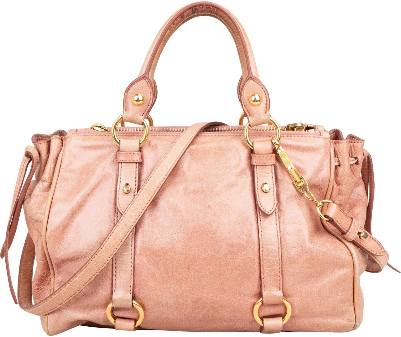 Miu Miu Miu Miu Vitello Lux Bow Handbag Rood