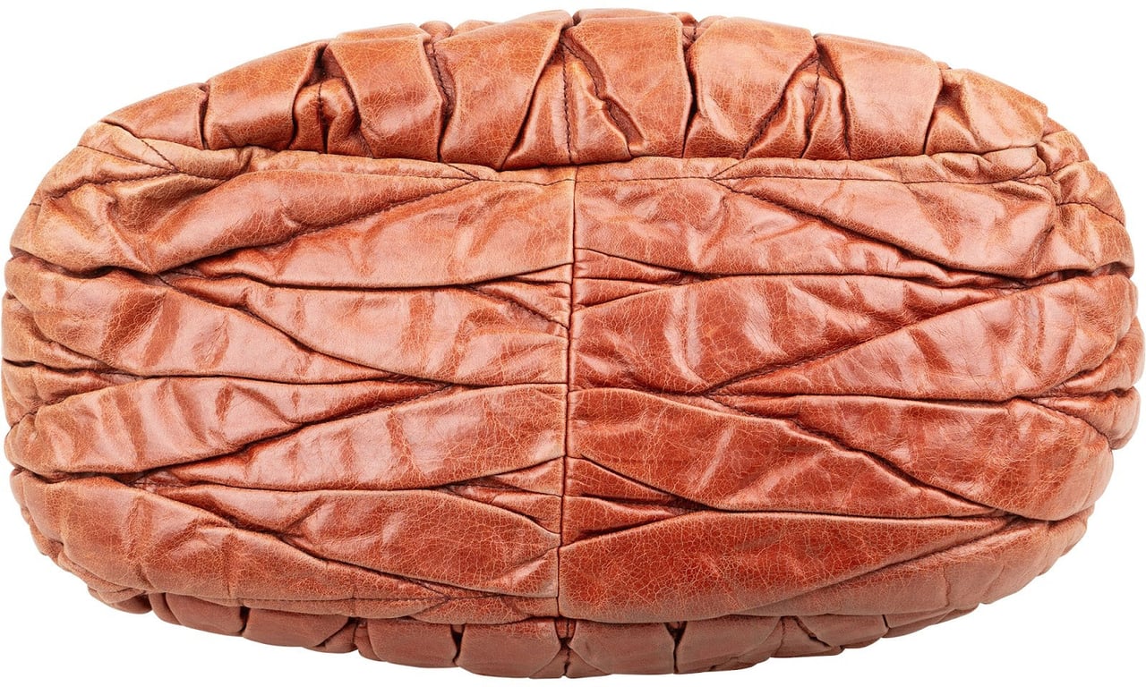 Miu Miu Miu Miu Matelassé Leather Coffer Handbag Bruin