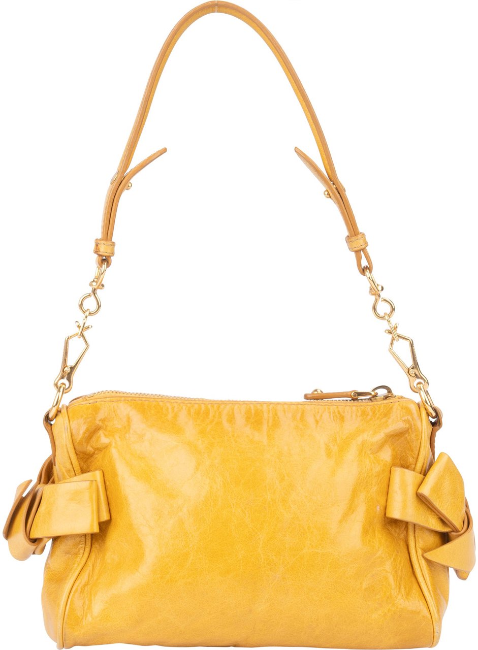 Miu Miu Miu Miu Leather Ribbon Mini Shoulder Bag Divers