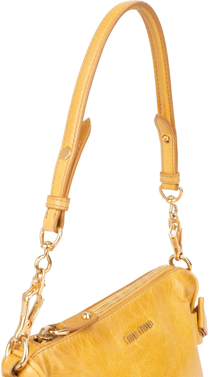 Miu Miu Miu Miu Leather Ribbon Mini Shoulder Bag Divers