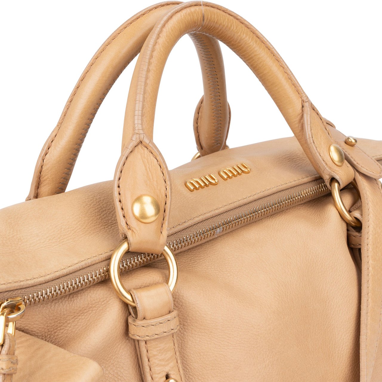 Miu Miu Miu Miu Classic City Leather Handbag Divers