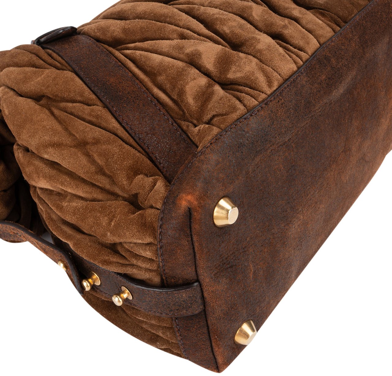Miu Miu Miu Miu Quilted Leather Crystal Handle Handbag Divers