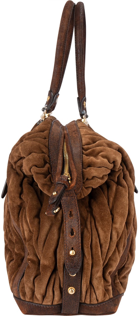 Miu Miu Miu Miu Quilted Leather Crystal Handle Handbag Divers