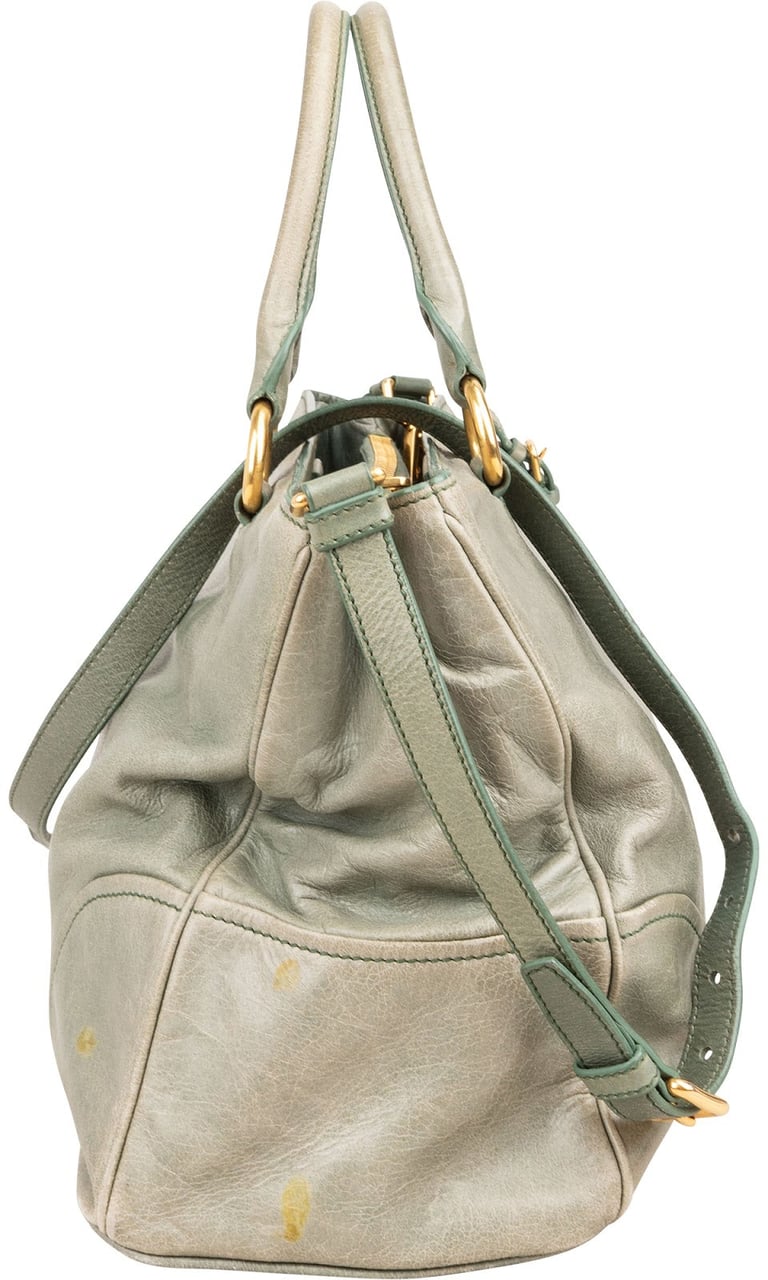 Miu Miu Vitello Lux Tote Handbag Divers
