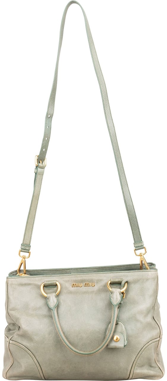 Miu Miu Vitello Lux Tote Handbag Divers